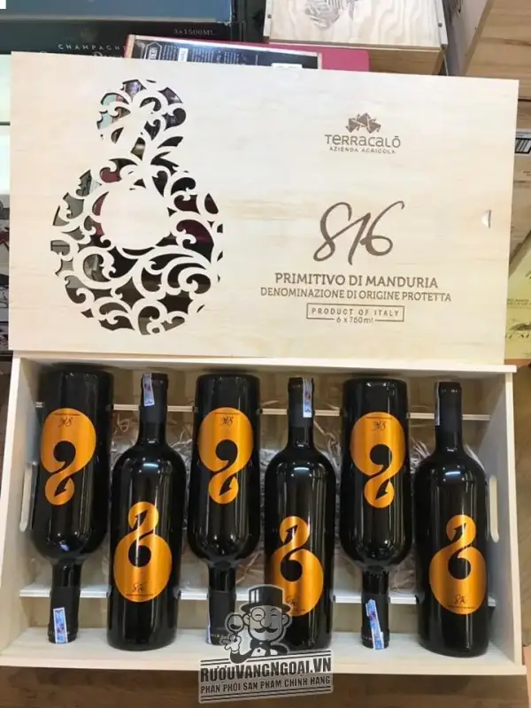 Vang Ý 816 PRIMITIVO DI MANDURIA