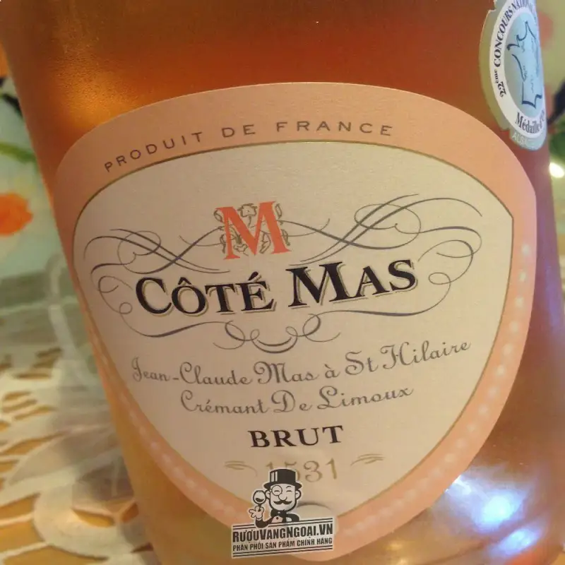 Mua vang no phap cote mas cremant de limoux rose brut cao cap giá rẻ tại Sài Gòn