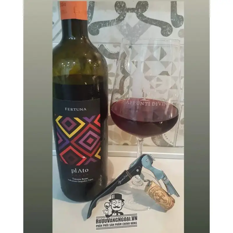 Giá vang y plato rosso maremma toscana igt fertuna cao cap