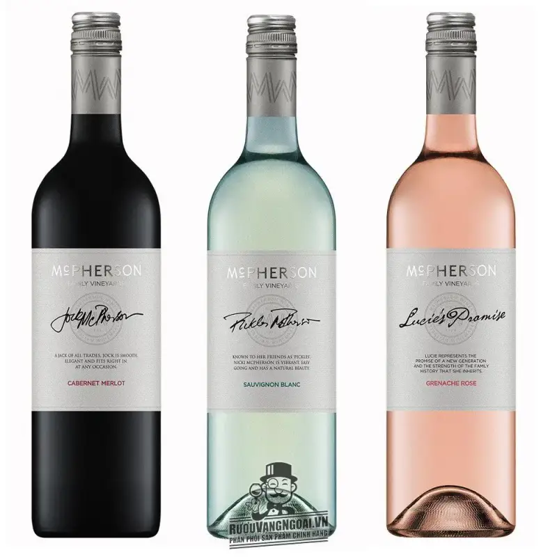 Rượu vang McPherson Family Vineyard Đỏ - Trắng - Hồng