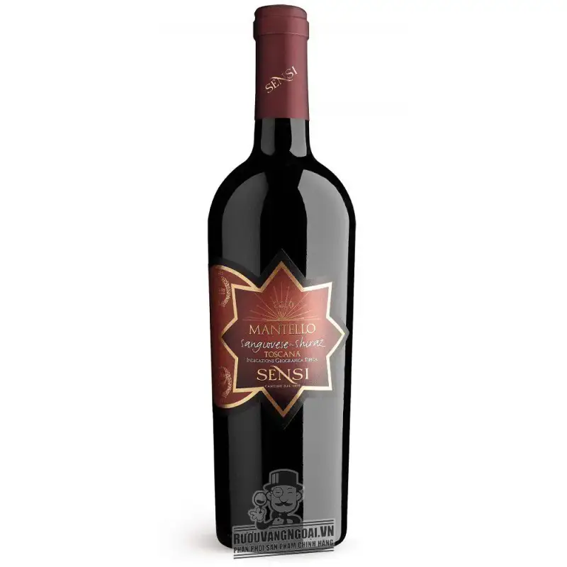 Vang Ý Mantello Sangiovese Shiraz Toscana Sensi