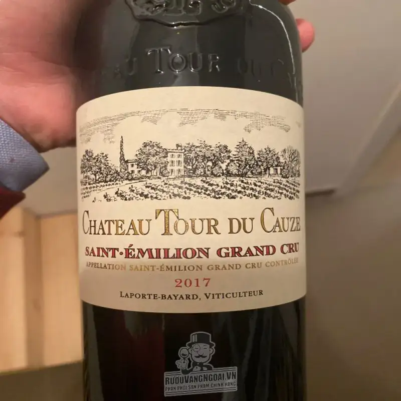 vang phap chateau tour du cauze saint emilion grand cru gia re giá bao nhiêu