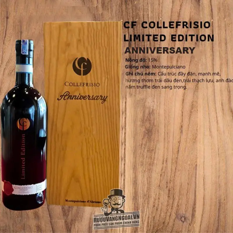 Địa chỉ bán vang y collefrisio limited edition anniversary cao cap giá rẻ tại Sài Gòn