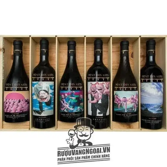 Vang Pháp Pont des Arts Yue Minjun Bourgogne Meursault
