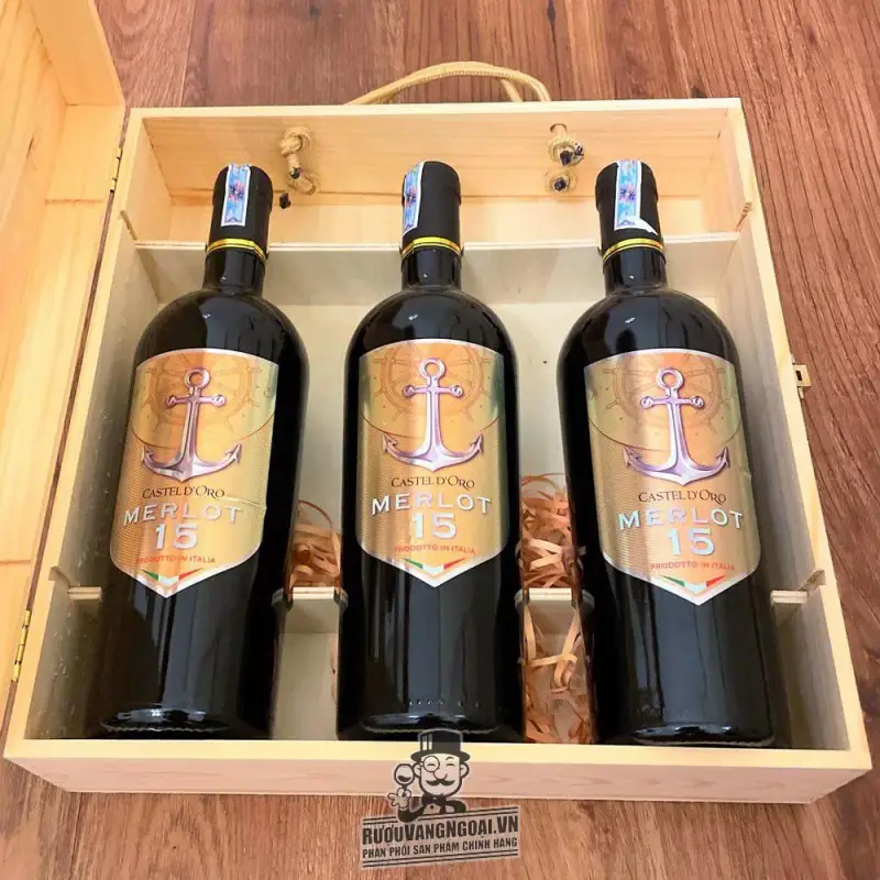 Rượu Vang Castel Doro Merlot 15 Độ uống ngon