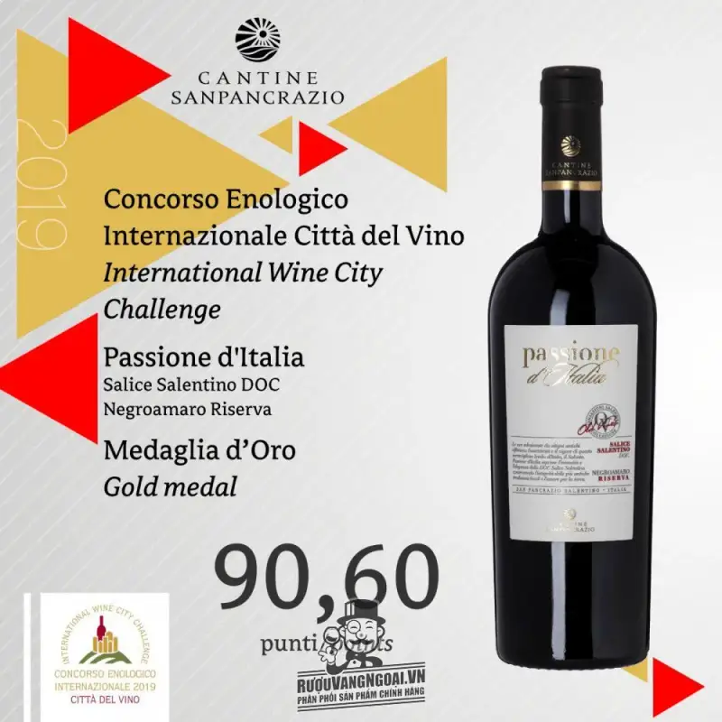 vang y passione ditalia cantine san pancrazio giá bao nhiêu