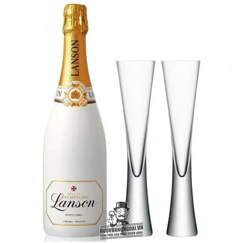 Mua ruou champagne lanson white label giá rẻ tại Hà Nội