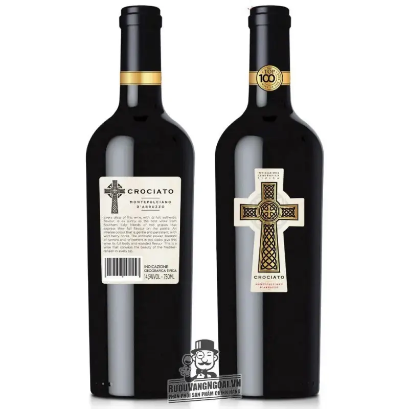 Rượu Vang Ý Thánh Giá Crociato Montepulciano Dabruzzo uống ngon