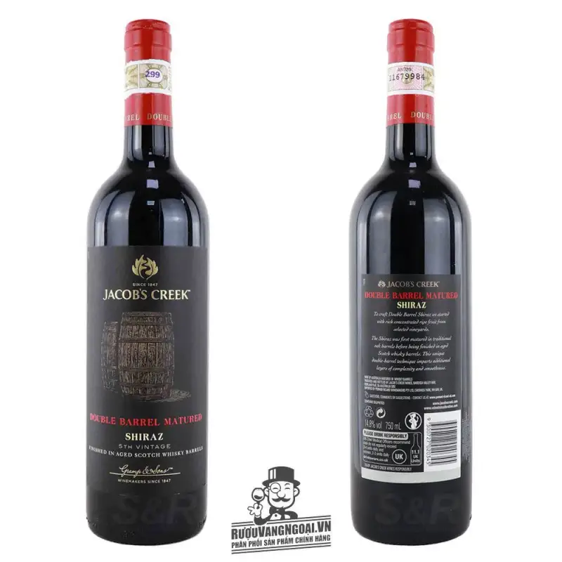 Rượu vang Jacobs Creek Double Barrel Shiraz
