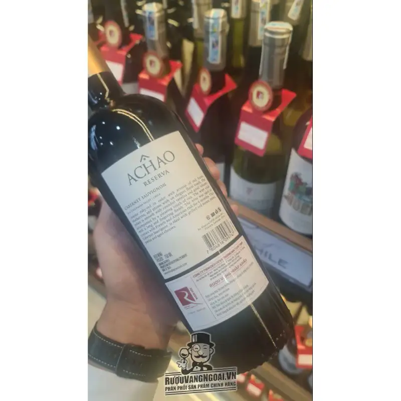 Giá vang chile achao selected cabernet sauvignon merlot gia re