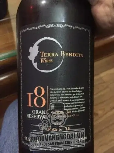 Rượu Vang Chile I8 TERRA BENDITA GRAN RESERVA