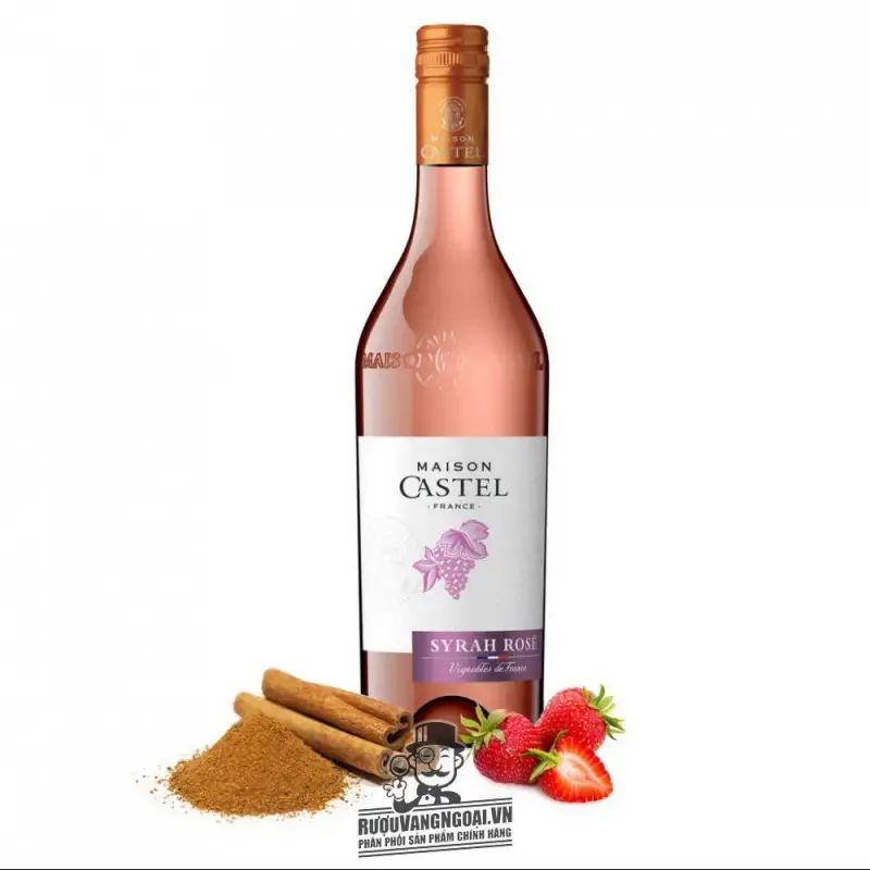 Giá vang phap maison castel syrah rose