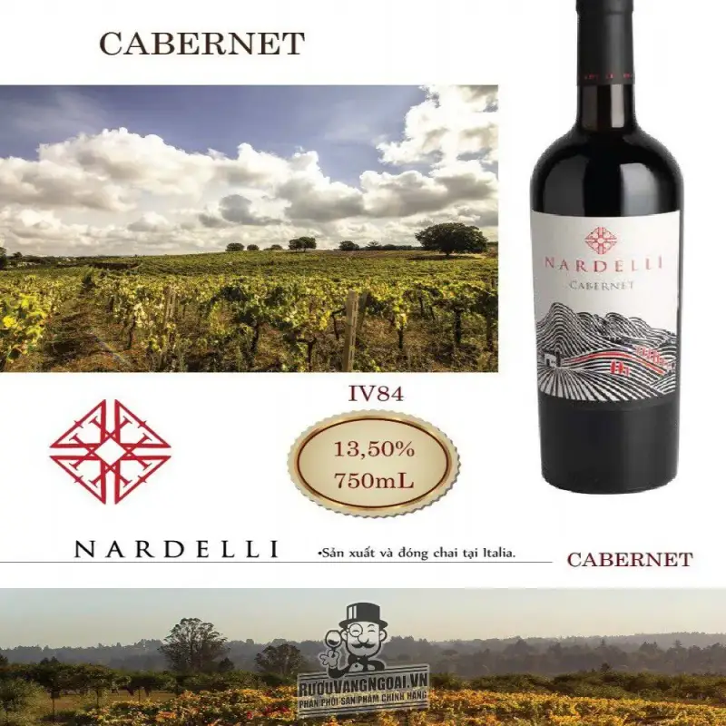 Mua ruou vang y nardelli cabernet ditalia giá rẻ tại Hà Nội