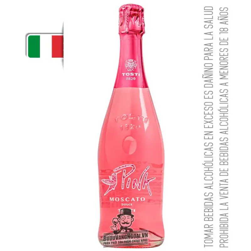 Mua ruou vang y no tosti pink moscato giá rẻ tại Hà Nội