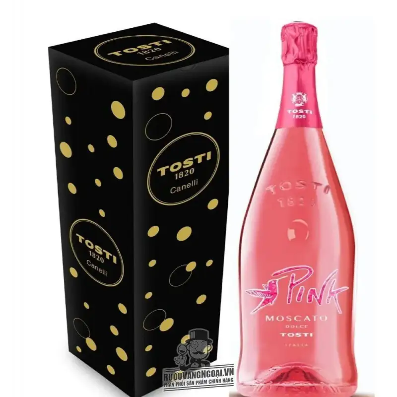 Giá ruou vang y no tosti pink moscato