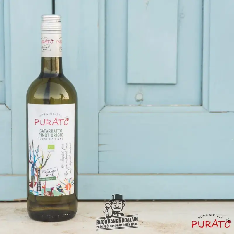 Vang Ý Purato Catarratto Pinot Grigio Organic