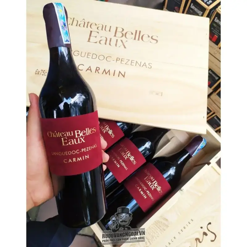 Vang Pháp CHATEAU BELLES EAUX LANGUEDOC PEZENAS CARMIN