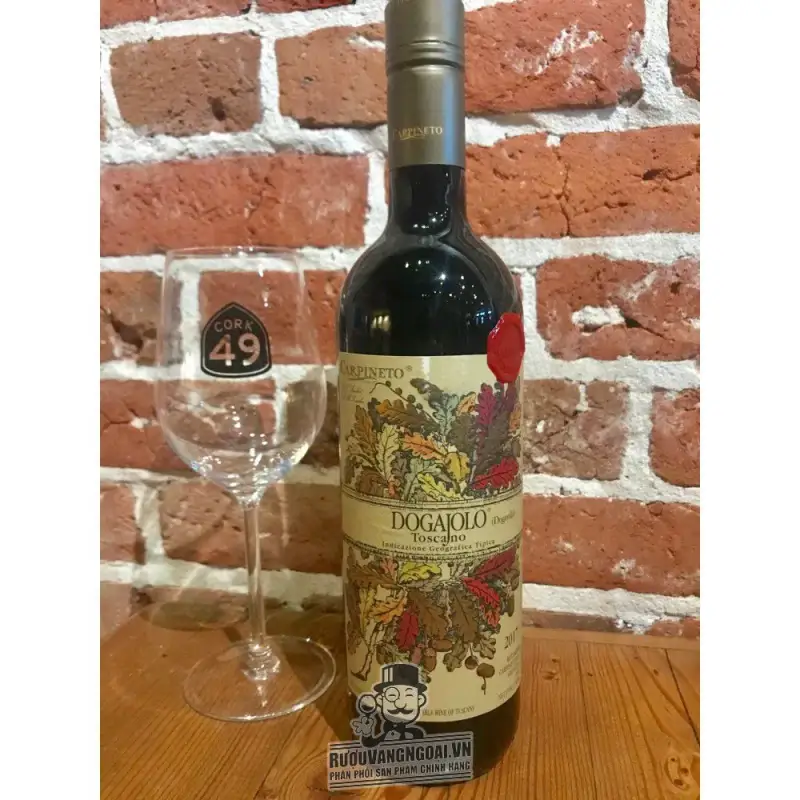 Giá ruou vang carpineto dogajolo toscana igt red white