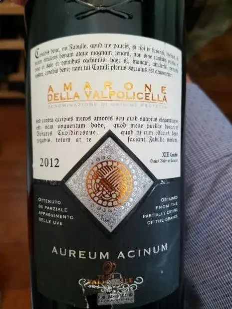 Vang Ý Aureum Acinum Amarone Della Valpolicella