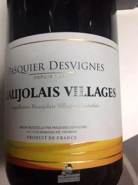 Rượu vang Beaujolais Villages Pasquier Desvignes
