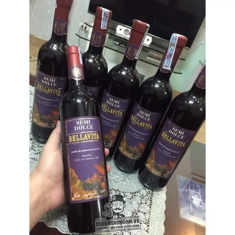 Vang Ngọt BELLAVITA SEMI DOLCE