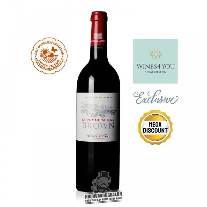 Vang Pháp La Pommeraie de Brown Pessac Leognan uống ngon