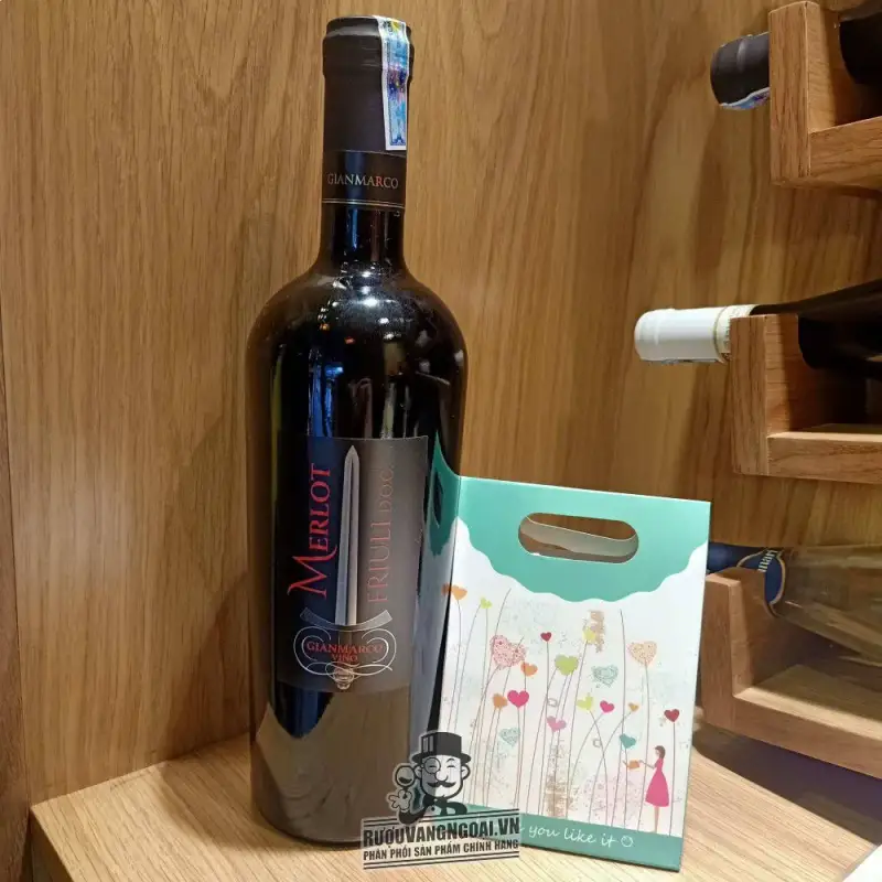 Rượu Vang Chát Ý Gianmarco Merlot Friuli uống ngon