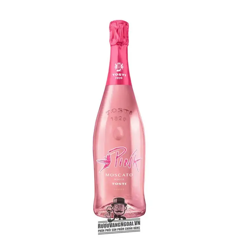 Rượu Vang Nổ Ý Tosti 1820 Pink Moscato uống ngon