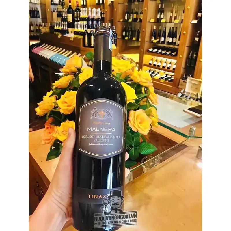 Vang Ý Luna Feudo Croce Merlot Malvasia Nera Salento
