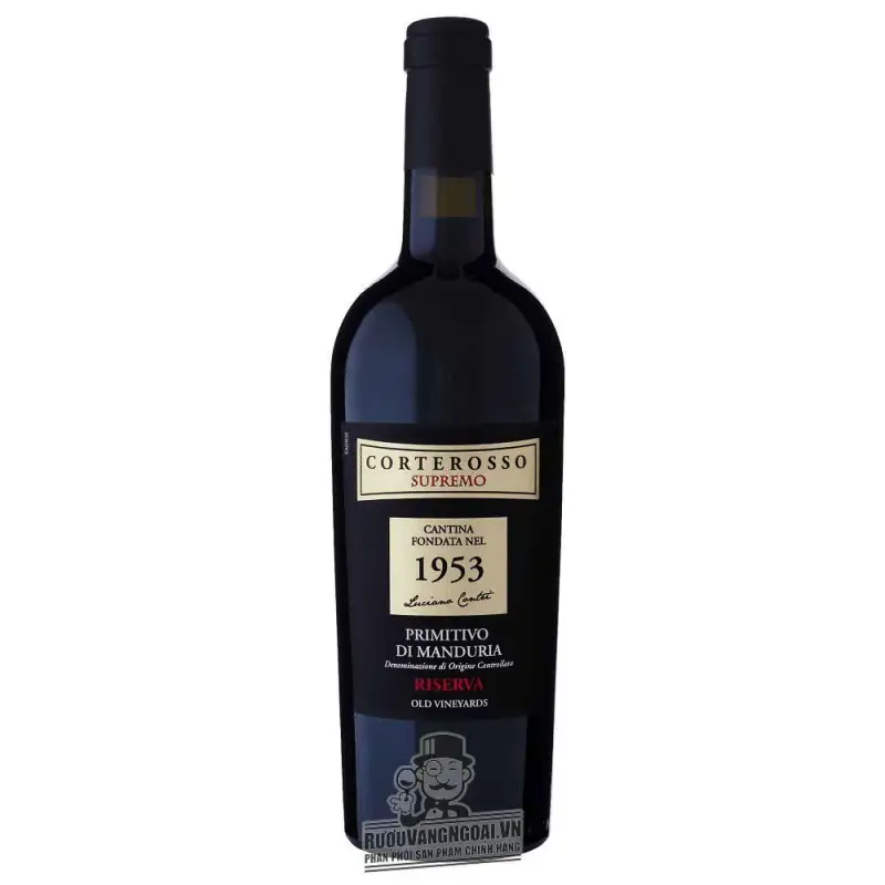 Rượu Vang Corterosso Supremo 1953 Primitivo Di Manduria Riserva cao cấp