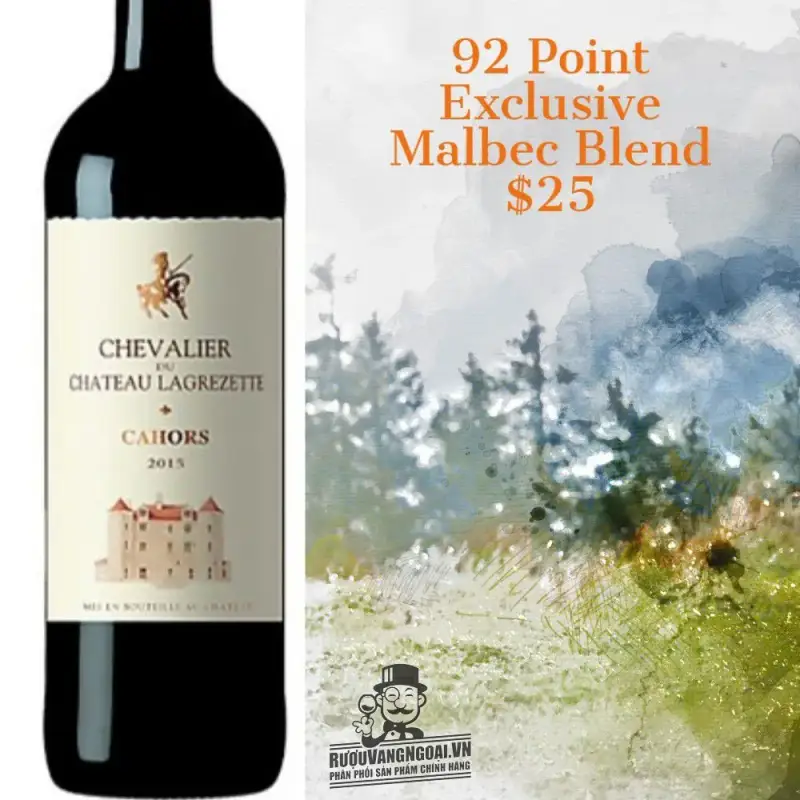 Mua vang phap chevalier du chateau lagrezette cahors giá rẻ tại Hà Nội