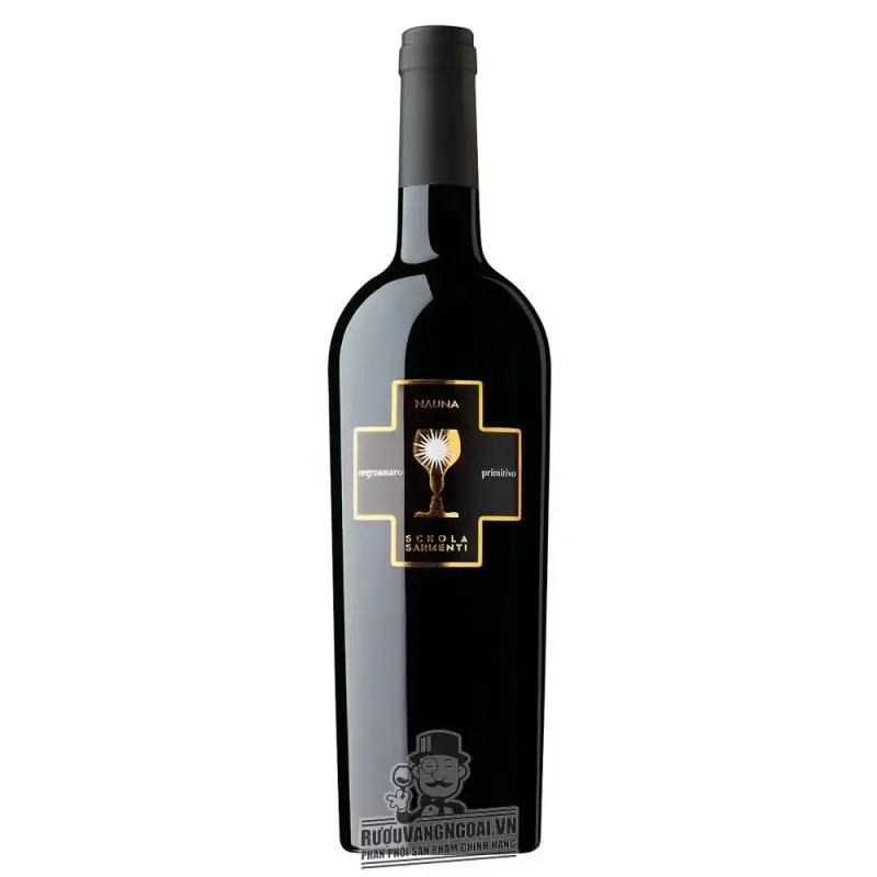 Vang ý NAUNA Primitivo Negroamaro Schola Sarmenti