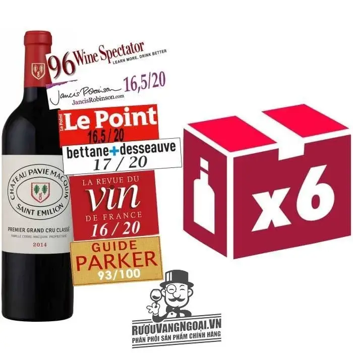 Vang Pháp CHATEAU PAVIE MACQUIN SAINT EMILION