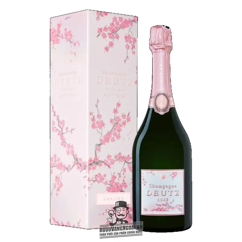 Địa chỉ bán ruou champagne deutz brut classic rose sakura giá rẻ tại Sài Gòn
