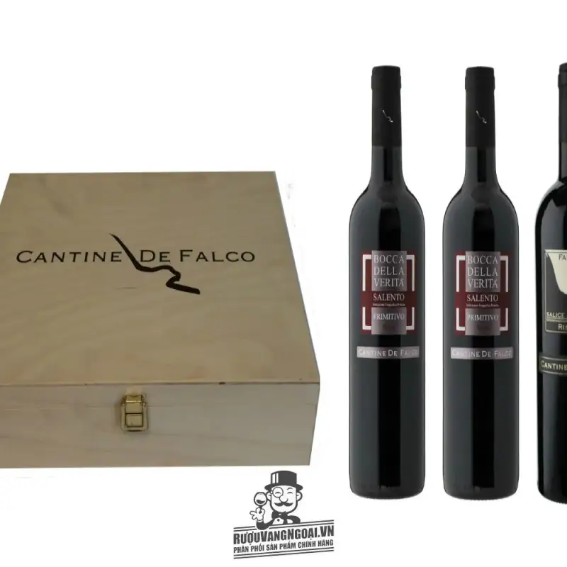 Mua vang y cantine de falco falco nero salice riserva dop giá rẻ tại Sài Gòn