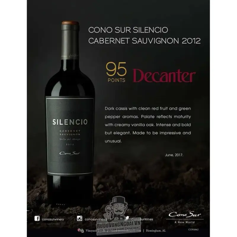 Vang Chile SILENCIO CONO SUR CABERNET SAUVIGNON