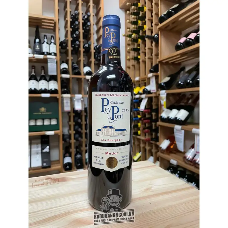 Mua vang phap chateau pey de pont cru bourgeois giá rẻ tại Sài Gòn