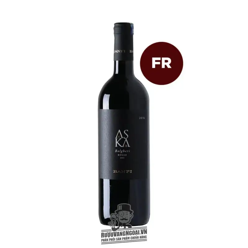 Vang đỏ Ý Banfi Aska Bolgheri Hảo Hạng