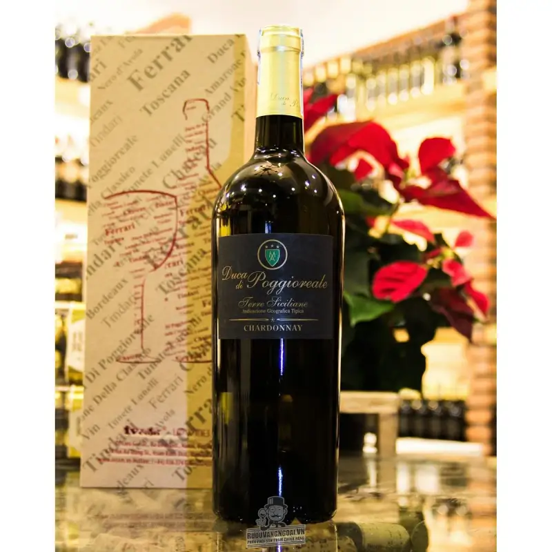 Vang Ý Duca Di Poggioreale Chardonnay