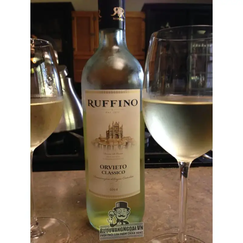 ruou vang ruffino orvieto classico grechetto – trebbiano giá bao nhiêu