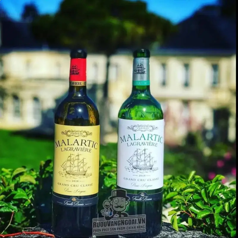 Vang Pháp Chateau Malartic Lagraviere Pessac Leognan (Đỏ - Trắng)