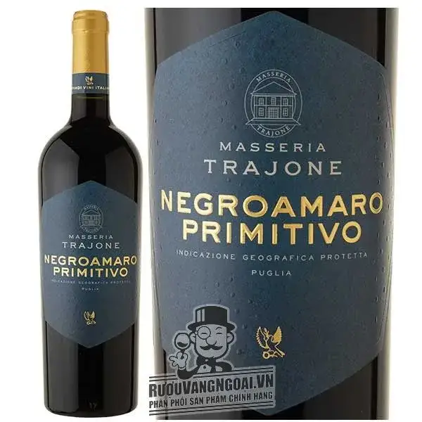 Vang Ý MASSERIA TRAJONE NEGROAMARO PRIMITIVO