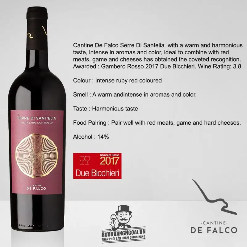 Địa chỉ bán vang y serre di sant elia squinzano dop rosso giá rẻ tại Sài Gòn