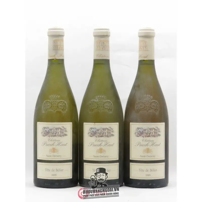Vang Pháp Chateau Puech Haut Tete de Belier Blanc cao cấp