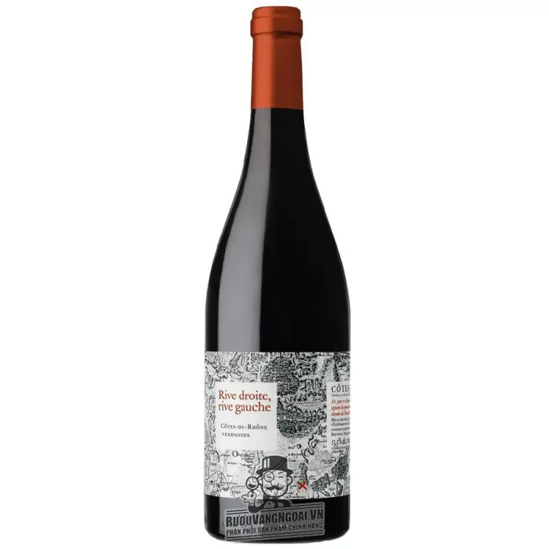 Vang Pháp Rive Droite Rive Gauche Cotes du Rhone uống ngon