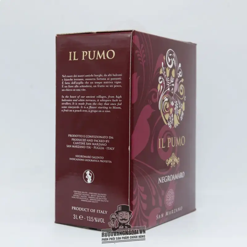 Vang Bịch Il Pumo Negroamaro 3 Lít