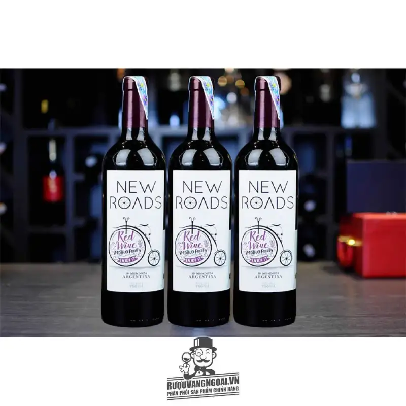 ruou vang argentina new roads red wine xe dap giá bao nhiêu
