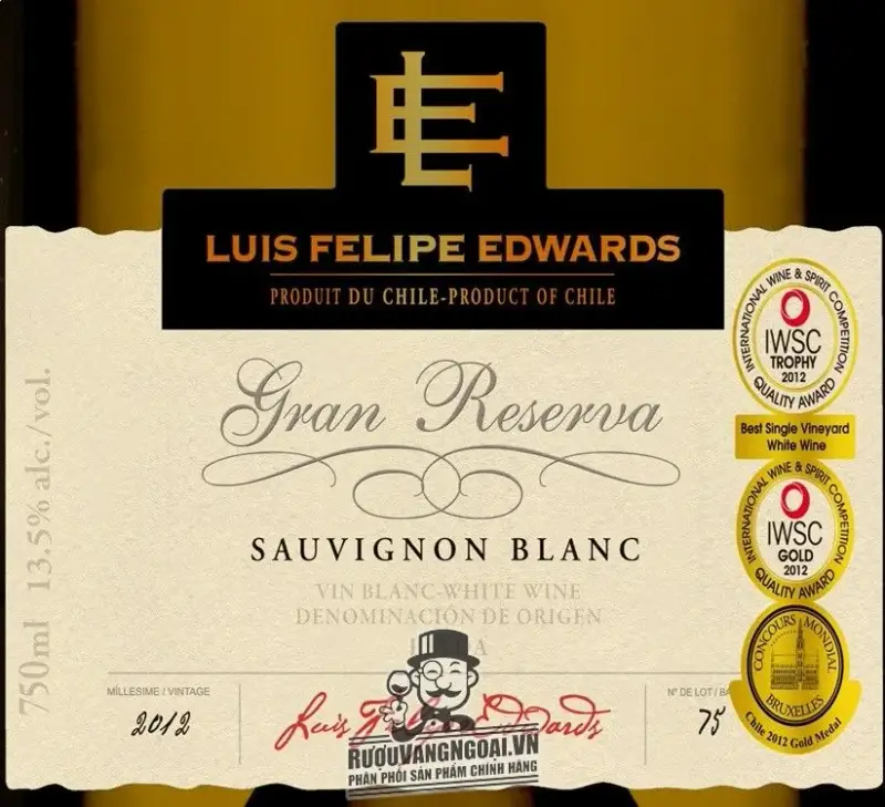 Vang Chile Luis Felipe Edwards Gran Reserva Sauvignon Blanc