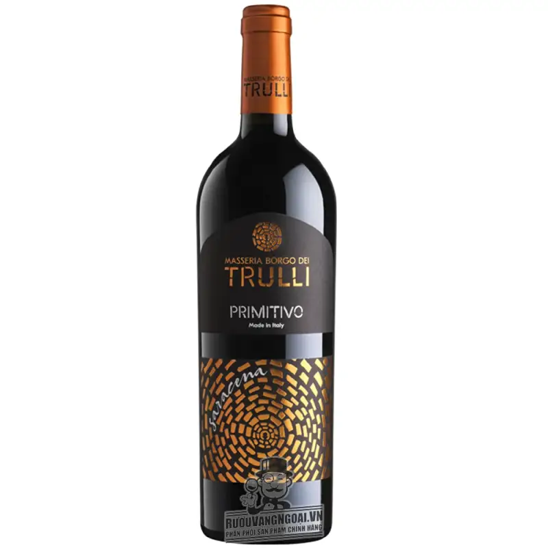 VANG Ý TRULLI PRIMITIVO SARACENA (NHÃN VÀNG)