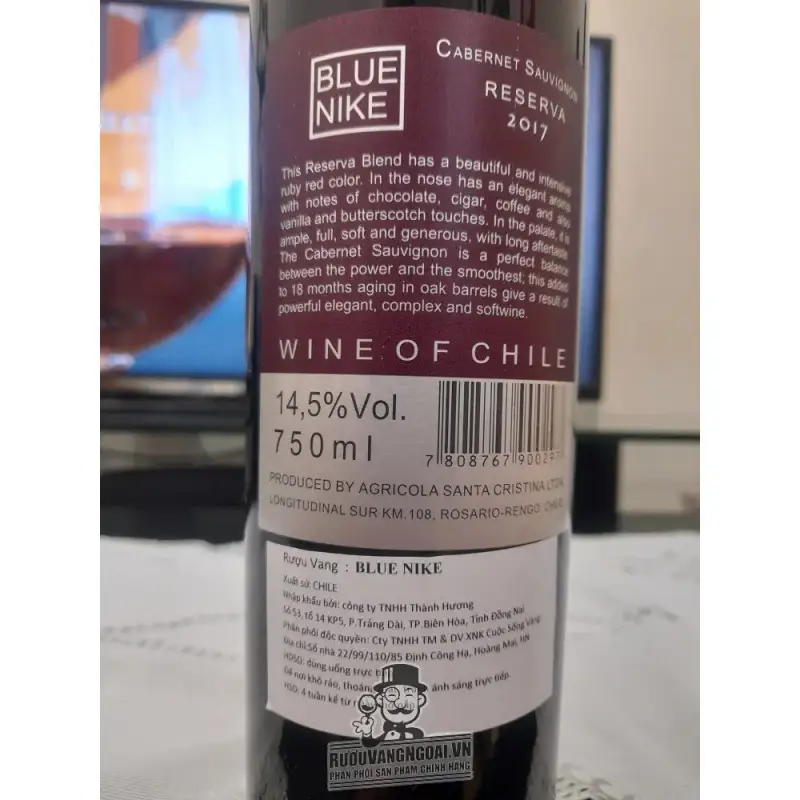 Mua vang chile blue nike cabernet sauvignon giá rẻ tại Hà Nội